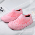 Unisex Fly knitting 2-10 Years Old Baby Shoes Breathable Anti-slip Rubber Sole Toddler Girls Kids Shoes Soft Kids Casual Shoes